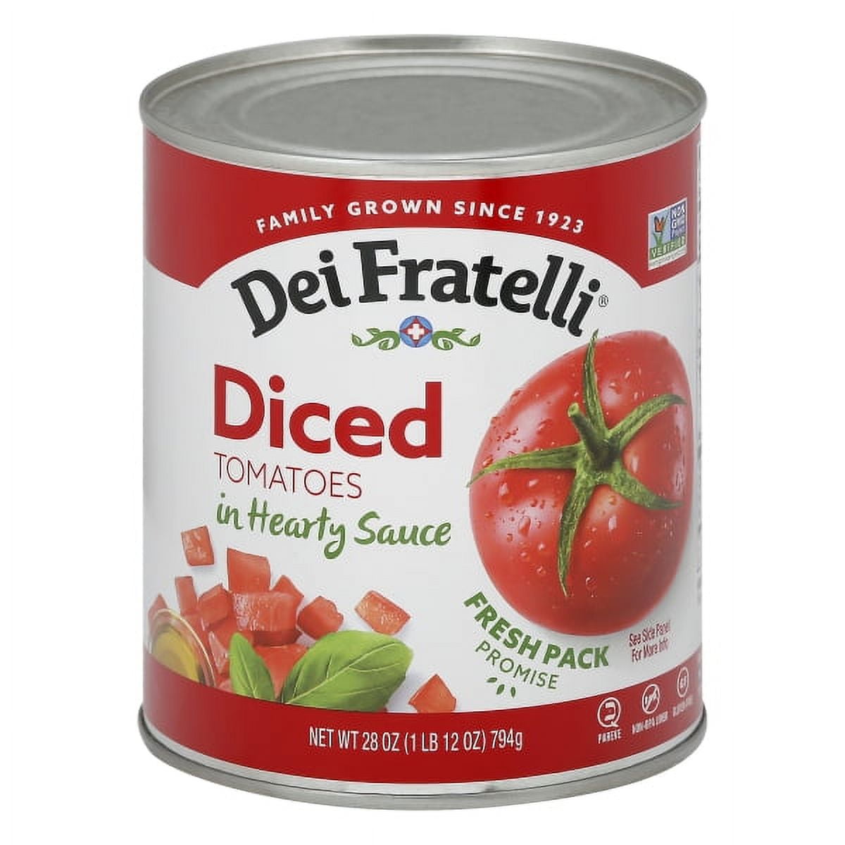 (4 pack) Dei Fratelli Diced Tomatoes In Hearty Sauce 28 oz