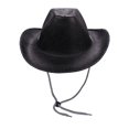 thumbnail image 5 of Hsqqdc Suede Cowboy Hat Wide Brim Western Fedora for Sun Protection, 5 of 7