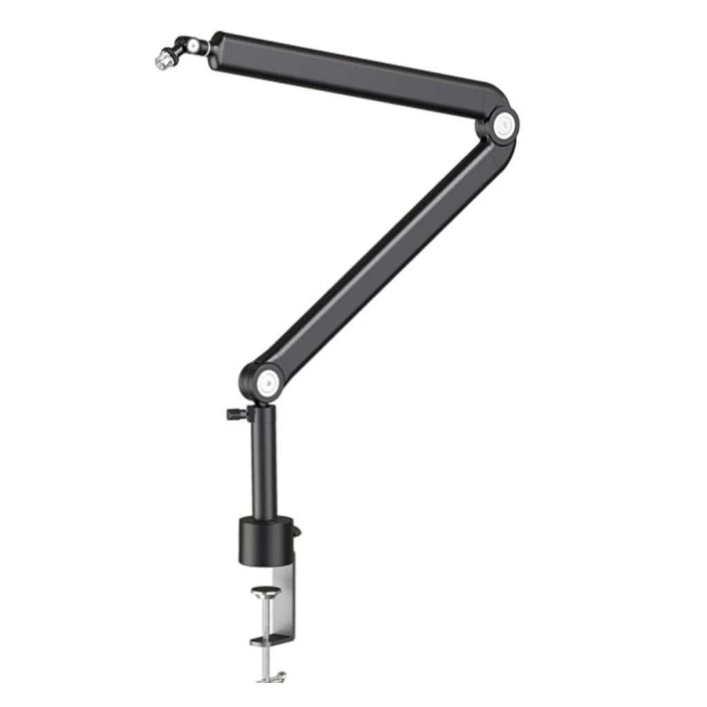 Boom Arm Adjustable 360 Rotatable Microphone Sturdy Stainless Steel Mic Desk, Table Stand Foldable Scissor Stable Mount