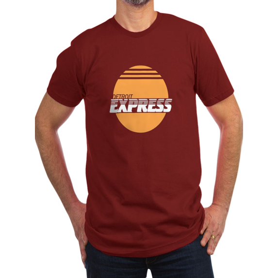 CafePress - Detroit Express Men's Fitted T Shirt (Dark) - Men's Fitted T-Shirt