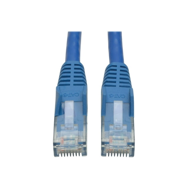 Eaton Tripp Lite Series Cat6 Gigabit Snagless Molded (UTP) Ethernet Cable (RJ45 M/M), PoE, Blue, 6 ft. (1.83 m) - Patch cable - RJ-45 (M) to RJ-45 (M) - 6 ft - UTP - CAT 6 - IEEE 802.3ba - molded, snagless, stranded - blue
