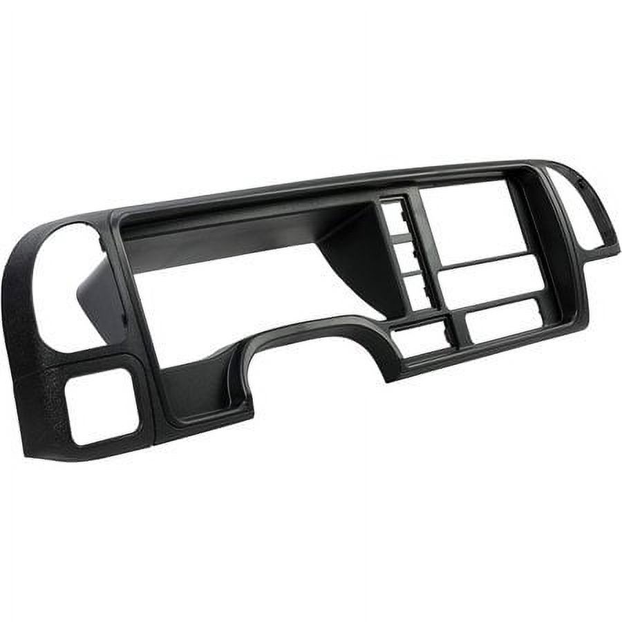 Double DIN Dash Kit For 1999-2002 GM Trucks & SUVs | OEM Textured Black Full Size Dash Kit | Retains Vent & Temperature Controls