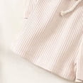 thumbnail image 6 of Toddler Baby Girl Outfits Solid Summer Clothes Infant Waffle Short Sleeve Shirt Tops Cute Shorts Set Toddler Girl Clothes 18 24 Months 2T 3T 4T 5T 6T 7T 8T Kaprioy, 6 of 6