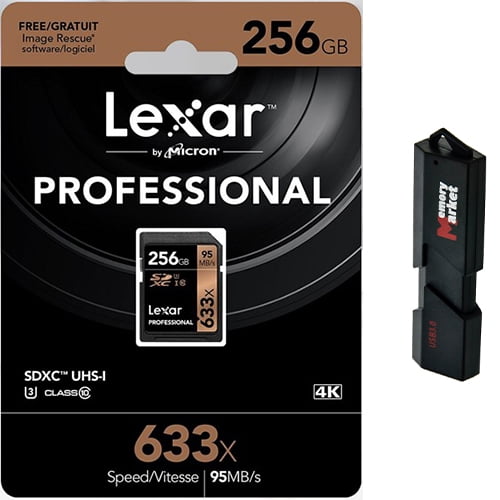 Lexar 256GB SDXC Professional 633x UHS1 U3 SD XC Memory Card