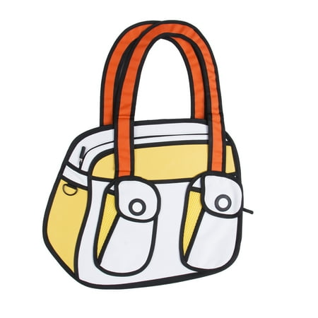 FINELOOK Women Cartoon Bag 3D Drawing Charming Handbag Comic Tote Party ...