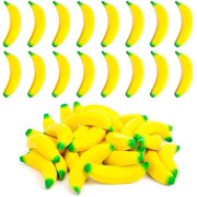 30PCS Banana Stress Toys, Stretchy Banana Fidget Toys Mini squishies Banana Toys for Stress Relief Kids Adults Party Favors