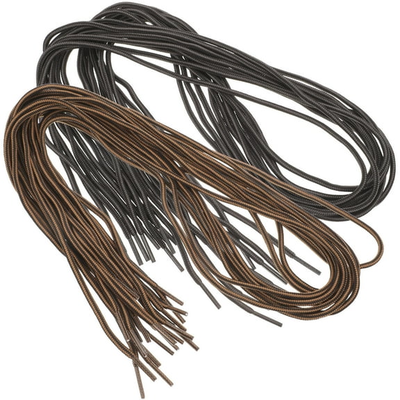 Raindrops Bulk Shoe Laces Round Polyester Dark Gray Black for Men and Women Daily Use