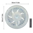 thumbnail image 5 of YiBai Ceiling Fan With Lights Enclosed Low Fan Light Ceiling Light With Fan Hidden Fan Delier With Remote Control, Muticolor #N.511, 5 of 8