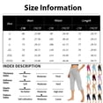 thumbnail image 3 of Wutalume Women's High Waist Side Slit Capri Pants with Pockets Elastic Wide Leg Casual Loose Fit Summer Beach Trousers,Watermelon Red M, 3 of 6