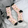 thumbnail image 5 of Hirioo Halloween Gnomes Pattern Adult Middle Tube Socks Breathable Sock Non-Pilling,Contrasting Color Design, 5 of 6