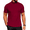 Dark Red, variant on Mens Mock Turtleneck Sweater Short Sleeve Ribbed Knit Turtleneck Slim Fit Casual Sweater Soft