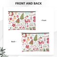 thumbnail image 3 of Fotbe Snowflakes Santa Claus Reusable Cosmetic Bag Makeup Bag for Women Large Travel Cosmetic Pouch Girls' Make Up Organizer, 3 of 8