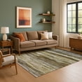 thumbnail image 7 of Addison Rugs Mayfield Premium Machine Washable Transitional Waves Brown Rectangle Rug, 3' x 5', 7 of 7
