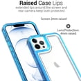 thumbnail image 5 of CoverON For Apple iPhone 13 pro Phone Case, Military Grade Heavy Duty Full Body 3-Layer Shockproof Clear Cover, Blue, 5 of 8