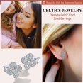 thumbnail image 3 of Silvora Heart Celtic Knot Earrings for Women Sterling Silver Dangle Drop Earrings Irish Jewelry Gift for Valentines Mothers Day, 3 of 8