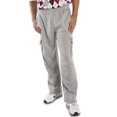 thumbnail image 1 of Vibes ProActive Mens Heather Grey Fleece Relax Fit Cargo Pants Drawstring Male Adult, 1 of 4