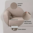 thumbnail image 3 of Thick Stretch Jacquard Sofa Cover For 3 Cushions Sofa (Sofa, Sand), 3 of 7