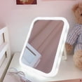 thumbnail image 4 of WHAMVOX 1Set Round Tabletop Mirror with LED Light for Home and Travel Use, 4 of 4