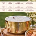 thumbnail image 2 of P•TAL Brass Stock Pot with Lid Naturally Nonstick and Toxin Free Pasta Pot Multipurpose Cooking Pot, (3 Quart), 2 of 8