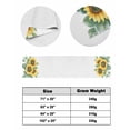 thumbnail image 6 of Xipuska Sunflower Bed Runners for Twin Size Bed, Decorative Bed Throws for Foot of Bed, Country Eucalyptus Green Yellow Botanical Bed Runner Sofa Throw Bedding Scarf Protector Slipcover for Bedroom, 6 of 6