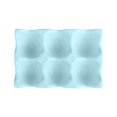 thumbnail image 4 of 6 Holes Egg Tray Holder Refrigerator Glazed Ceramic Holds 6 Fresh Eggs Egg Storage Lattice Egg Container for Household Drawer Light Blue, 4 of 7