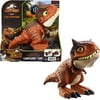 Jurassic World Camp Cretaceous Chompin’ Carnotaurus Toro Dinosaur Action Figure, Toy Gift with Button-Activated Chomping and Other Motion