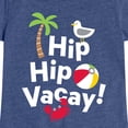 thumbnail image 3 of Hip Hip Vacay  - Toddler & Youth Girls Short Sleeve Graphic T-Shirt, 3 of 6
