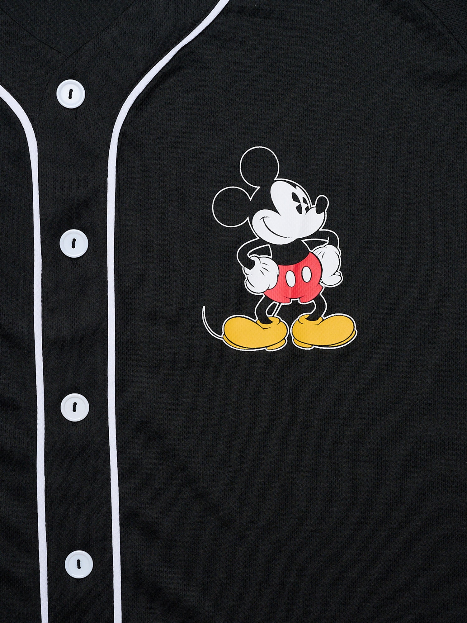 Women's Plus Size Disney Mickey Mouse Baseball Jersey 28 Shirt White Button  Down