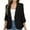 Black, variant on Cilsoka Womens Blazer Business Casual Open Front Ruched 3/4 Sleeve Blazer Lightweight Slim Fit Jackets with Pockets Work Office Professional Clothes