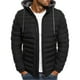 Pisexur Men's Hooded Winter Coat Warm Puffer Jacket Thicken Cotton Coat with Removable Hood - image 2 of 3