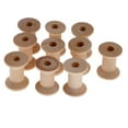 thumbnail image 2 of yotijay Wooden Empty Sewing Bobbins Spools Sewing Thread Ribbon Holder 28x21mm, 2 of 5