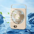 thumbnail image 4 of Weloille USB Desk Fan, Strong Wind Ultra Quiet Small Personal Fan, USB-C Corded Powered Mini USB Fan for Office Desktop Bedroom, 4 of 7