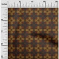 thumbnail image 1 of oneOone Polyester Lycra Fabric Check & Triangle Ikat Decor Fabric Printed BTY 56 Inch Wide, 1 of 4
