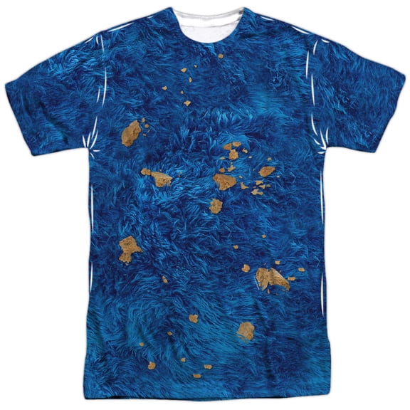 Sesame Street - Cookie Moster Costume - Short Sleeve Shirt - Small