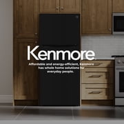 Kenmore 20.2 cu. ft. Top Freezer Refrigerator, Adjustable Glass Shelves, Black