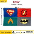 thumbnail image 3 of Franco Justice League Kids Room Non Slip Area Rug, 30" x 48" Tufted Cotton, 3 of 5