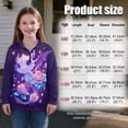 thumbnail image 7 of Uorisanigo Girls Half Zip Cropped Pullover Sweatshirt Loose Rose Dragon Long Sleeve Shirts Top Fall Spring Outfits Clothes Quarter Zipper Hoodies No Hood for Sports and Daily Wear, 7 of 7