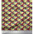 thumbnail image 1 of Soimoi Rayon Fabric Bird,Palm Tree & Sun Nature Print Fabric by Yard 56 Inch Wide, 1 of 3