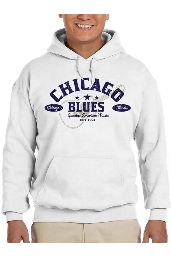 Chicago Blues Tee Hoodie Men's