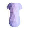 thumbnail image 5 of B91xZ Tuniques pour Femmes Mignonnes Graphiques Manches Courtes Tops de Vacances, Violet TG, 5 of 5