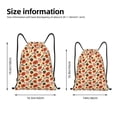 thumbnail image 2 of Kdxio Halloween Donut Print Drawstring Backpack Bag,Waterproof Draw String Back Sack, Gym Drawstring Bags Swim Bag For Unisex, 2 of 5