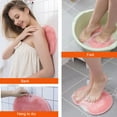 thumbnail image 4 of Shower Foot Scrubber Mat Back Washer Exfoliating Bath Wash Pad Wall Mounted Slip Suction Cups, 4 of 7