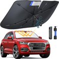 thumbnail image 1 of EIMELI Windshield Sun Shade Car  [2023 Newest]  Ice Crystal Nano Reflector  Block up to 99% of UV Rays  Heat Reduction  Durable Structure  Fiberglass Material  Car Umbrella Sun Shade Viso, 1 of 7