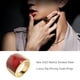 thumbnail image 2 of Qarigey Anillo de acero inoxidable para mujer, moda de cumpleaños, boda, fiesta nupcial, tienda, fecha escolar, joyería de viaje para mujer Ropa, zapatos y accesorios Miscelánea Rojo Qarigey AP014986-10, 2 of 6