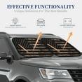 thumbnail image 5 of Uemuo American Flag with Desert Camouflage Printed 2 PCS Car Windshield Sun Shade, Auto Sun Heat and UV Rays Blocker, Foldable Automotive Front Window Sunshade Protector, 5 of 7