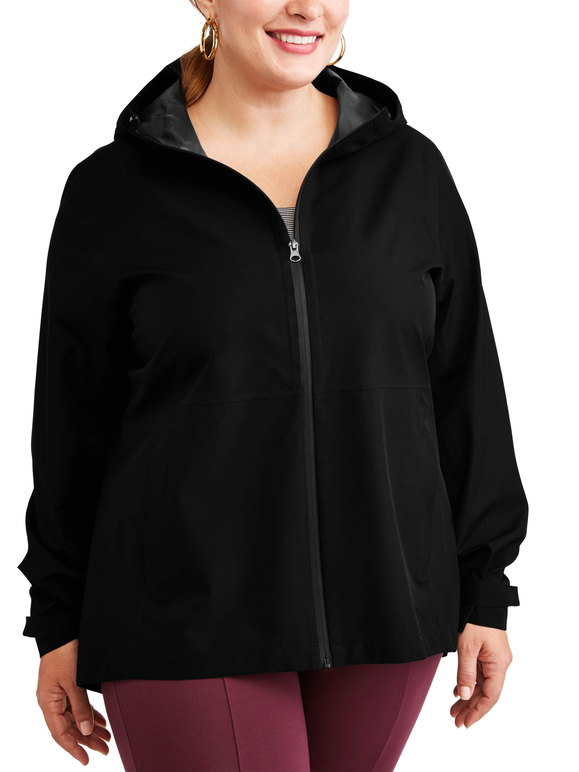 plus size rain jacket walmart