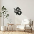 thumbnail image 7 of Metal Chinese Dragon Wall Art Decor Iron Metal Chinese Dragon Wall Art Decor for Home Decoration Modern Arts Metal Wall Decor for Front Porch Bathroom Office 28x30cm Chinese Dragon DIY, 7 of 7