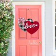 thumbnail image 4 of Happy Valentines Day Sign Wood Heart Door Hanging Sign Wall Plaque Ornaments Valentines Decoration for Door Window Wall, 4 of 5