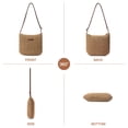 thumbnail image 5 of LOUEBICA Straw Beach Bag for Women Small Woven Crossbody Bag Summer Mesh Hollow Beachy Purse Shoulder Bag for Vacation, 5 of 9