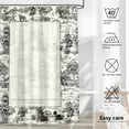 thumbnail image 3 of Designer Art Style Shower Curtain, Animal Pattern Shower Curtain, Bathroom Accessories Waterproof Shower Curtain 72"x72", 3 of 8